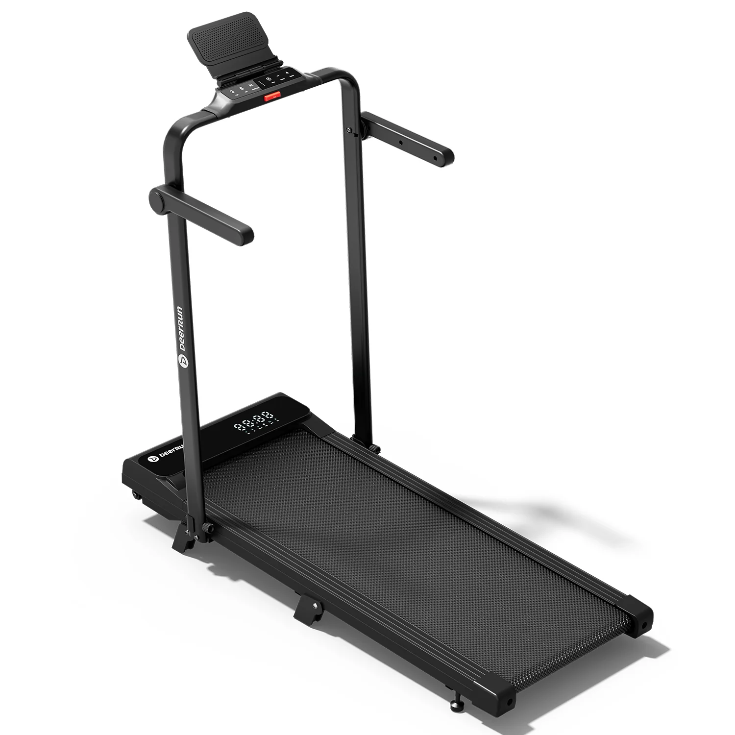 2026 New A6 Plus Handle 5% Incline 2 in 1 Foldable Treadmill with Whole Screen Upgraded Chip & NFC Support | 300 lbs, 7.5 mph, Black - Image 22