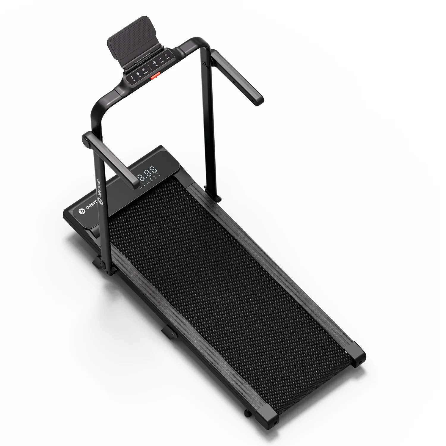 2026 New A6 Plus Handle 5% Incline 2 in 1 Foldable Treadmill with Whole Screen Upgraded Chip & NFC Support | 300 lbs, 7.5 mph, Black - Image 23