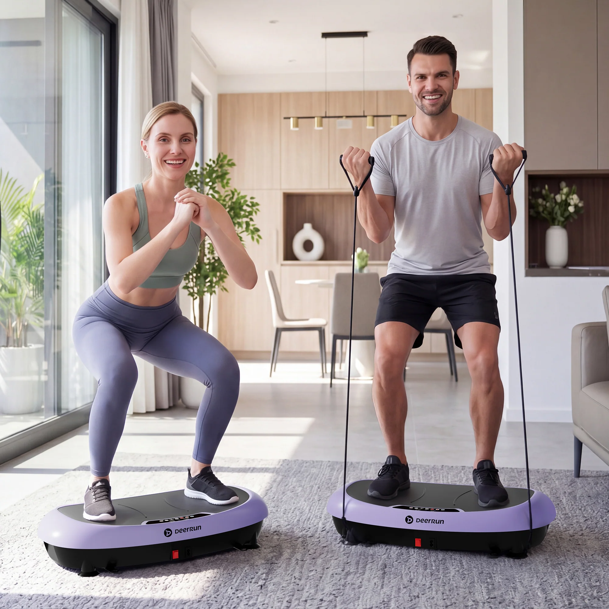 DeerRun® High-Power Full‑Body Vibration Plate Workout, 440lbs - Image 3