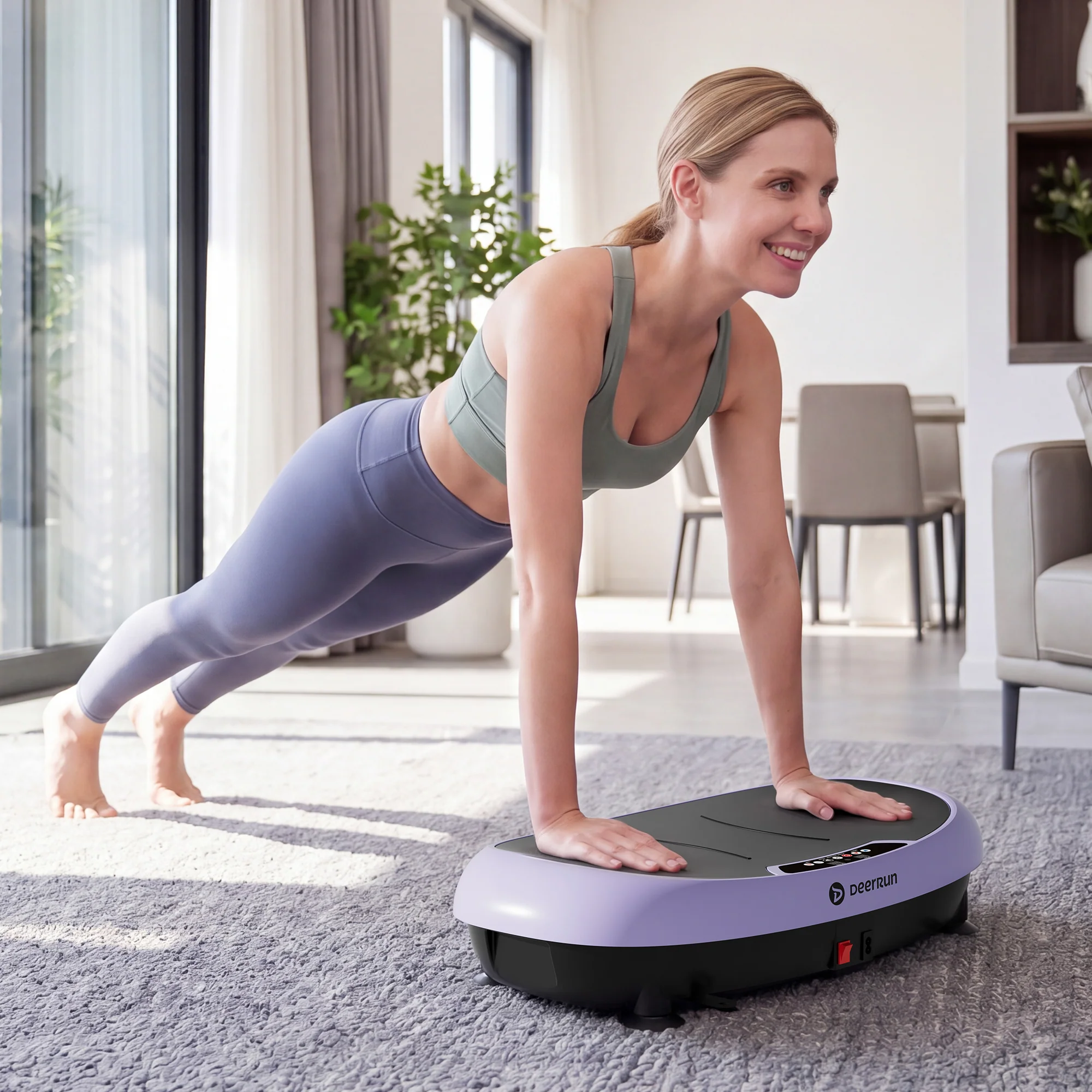 DeerRun® High-Power Full‑Body Vibration Plate Workout, 440lbs - Image 7