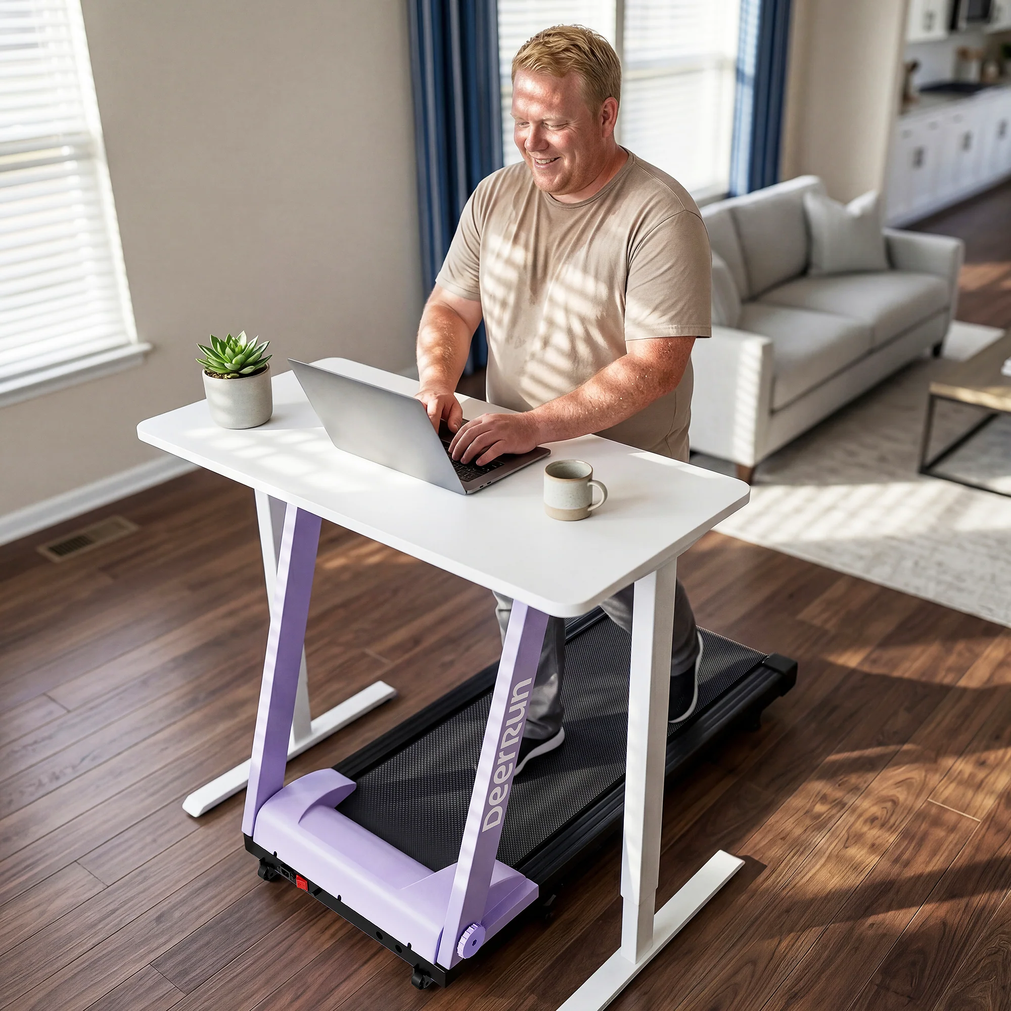 DeerRun All-New 2026 A1 Pro Move+ 6% Incline Foldable Treadmill——Upgraded Chip & NFC Support | 350 lbs, 10 mph Dreamy Violet - Image 11
