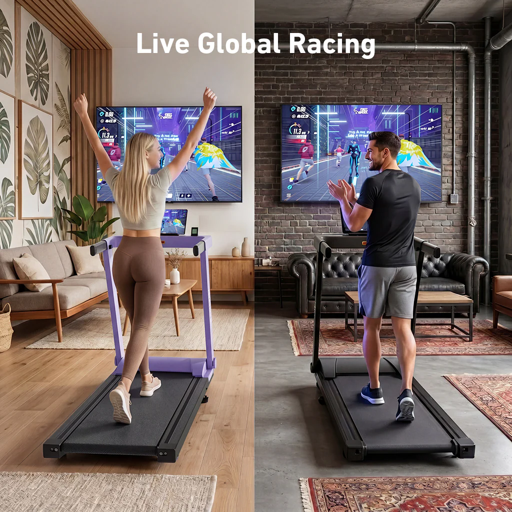 DeerRun All-New 2026 A1 Pro Move+ 6% Incline Foldable Treadmill——Upgraded Chip & NFC Support | 350 lbs, 10 mph Dreamy Violet - Image 13