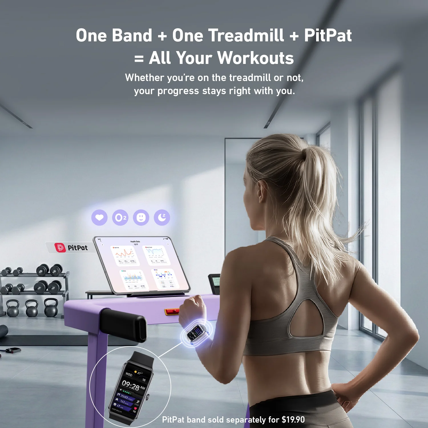 DeerRun All-New 2026 A1 Pro Move+ 6% Incline Foldable Treadmill——Upgraded Chip & NFC Support | 350 lbs, 10 mph Dreamy Violet - Image 6
