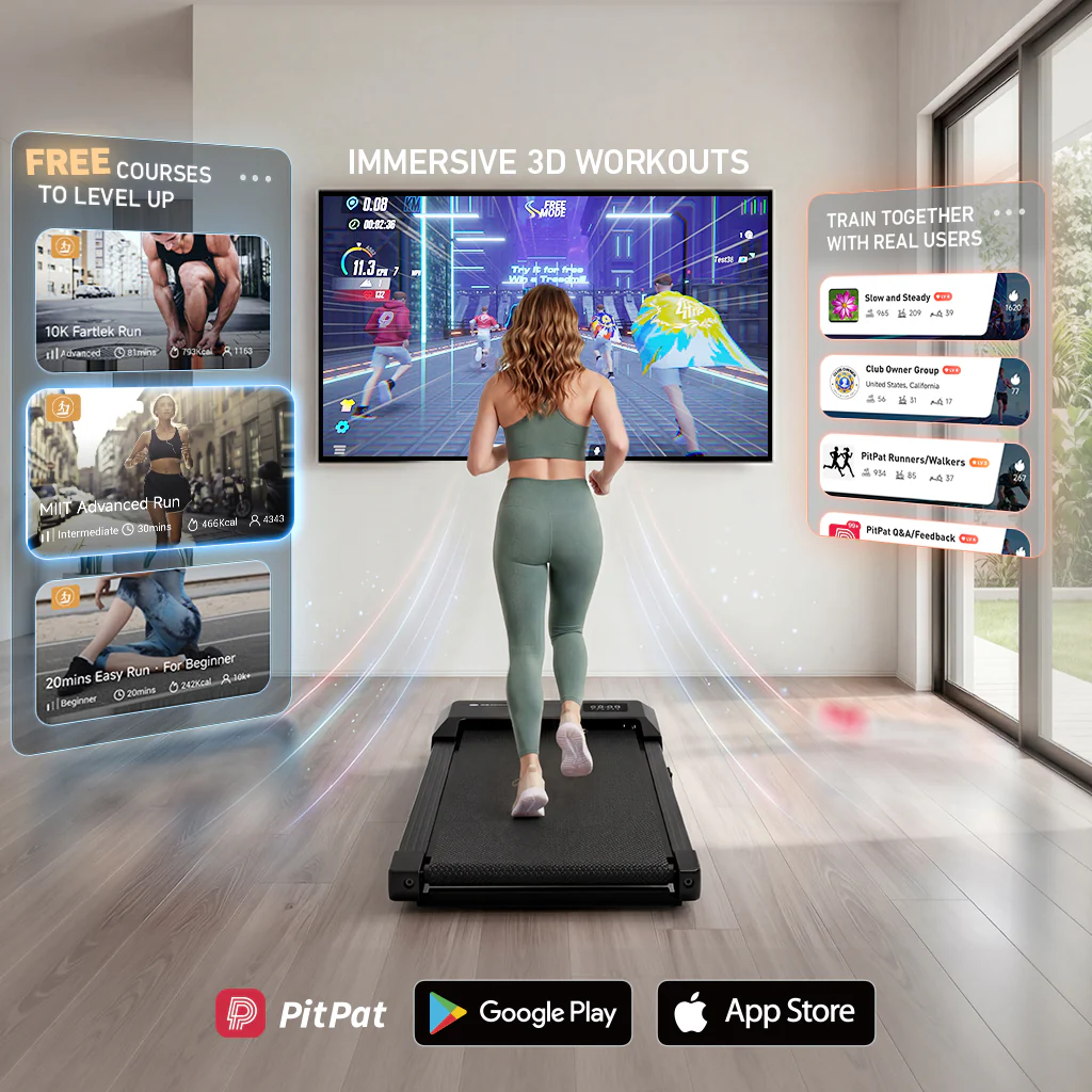 DeerRun Q2 Urban Smart Walking Pad with Incline Treadmill Remote Control - Image 8