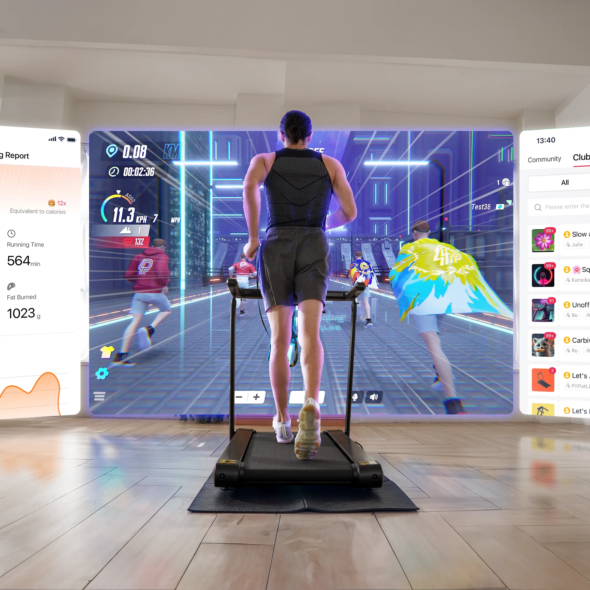DeerRun X20 Treadmill with 15% Auto Incline Full Running Deck Treadmill | 400 lbs, 11.3 mph - Image 14